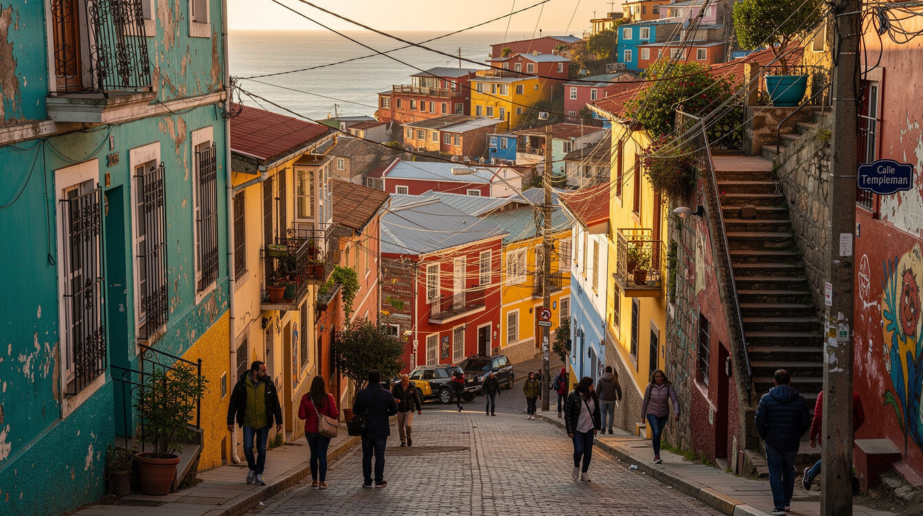 chilean street scene
