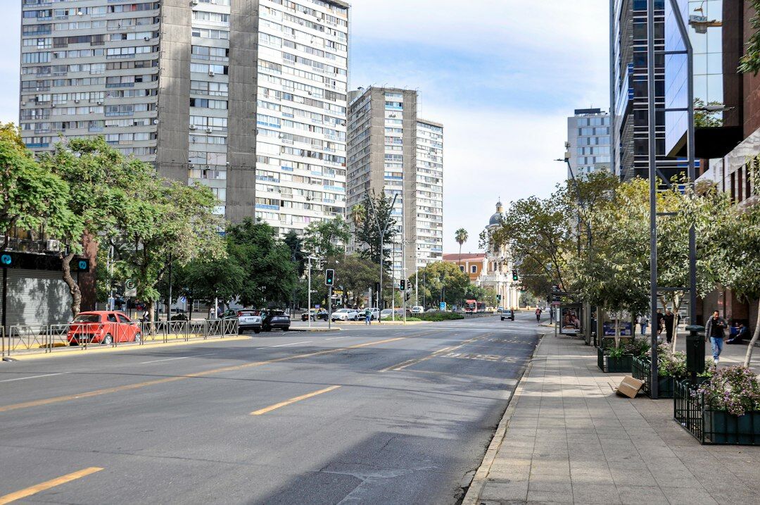 santiago city streets morning